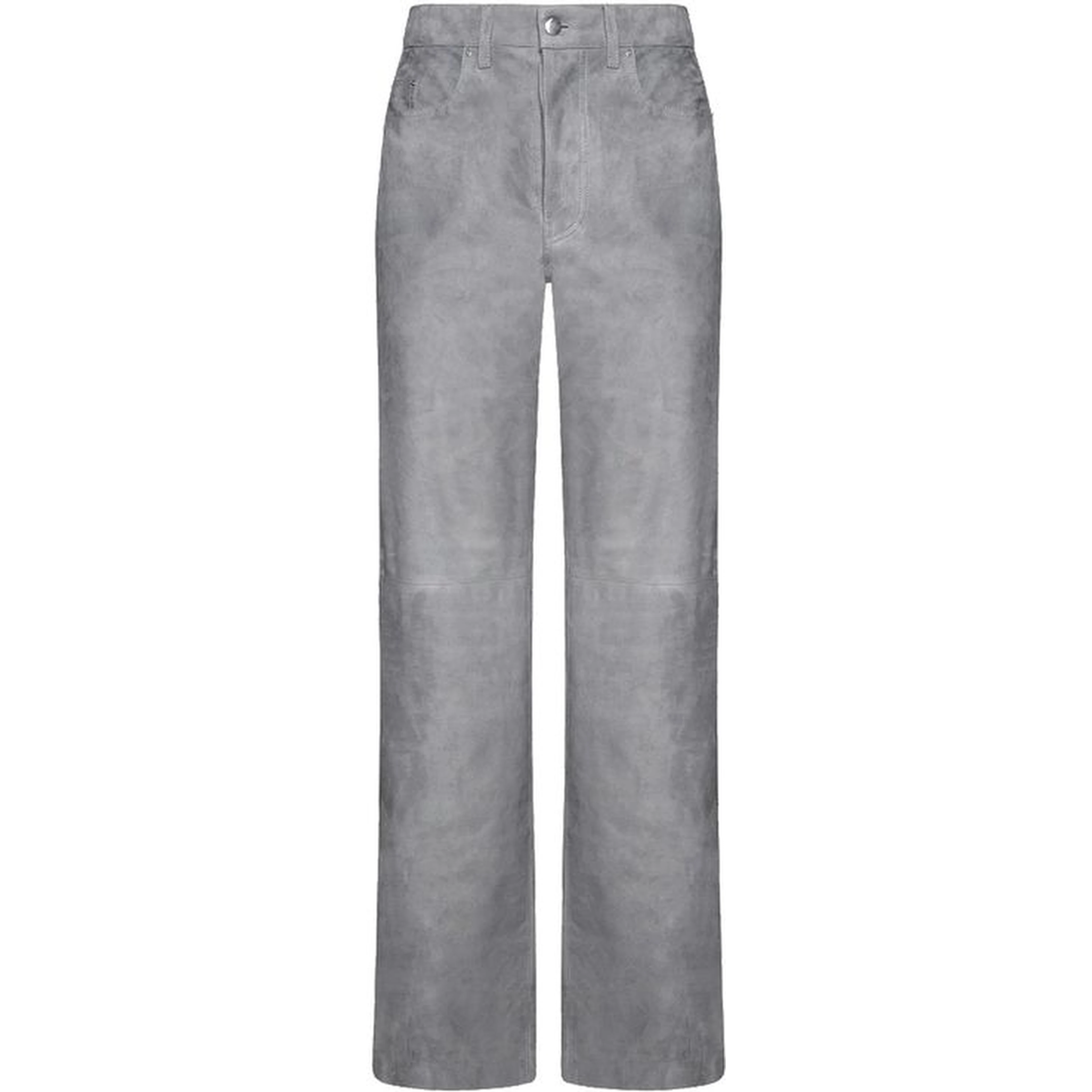 Gray Leather Pants