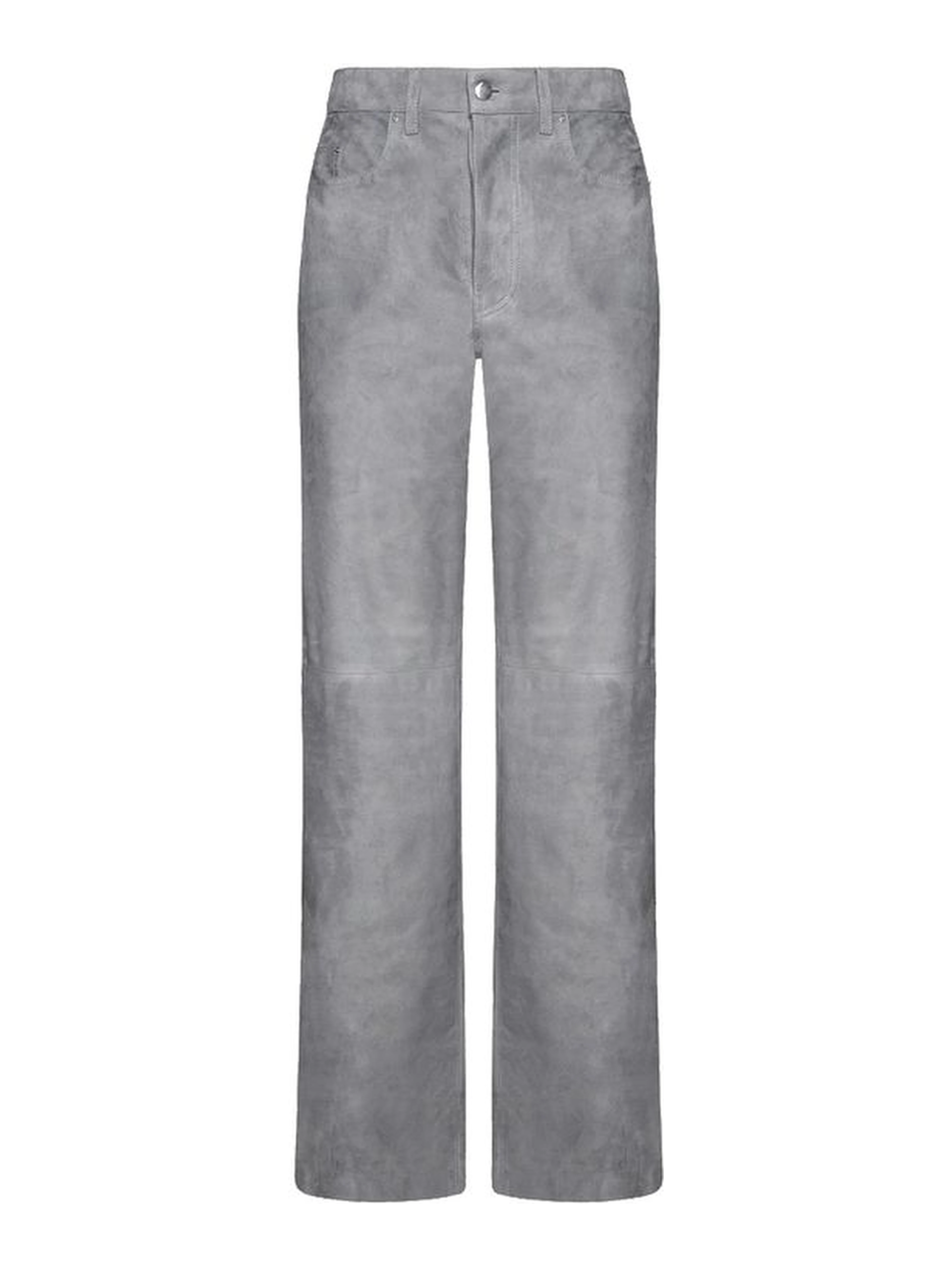 Gray Leather Pants