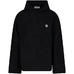 Black Cotton Sweatshirt