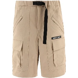 Beige Cotton Bermuda Shorts