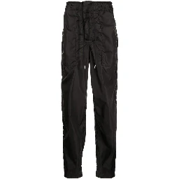 Black Polyamide Athletic Pants