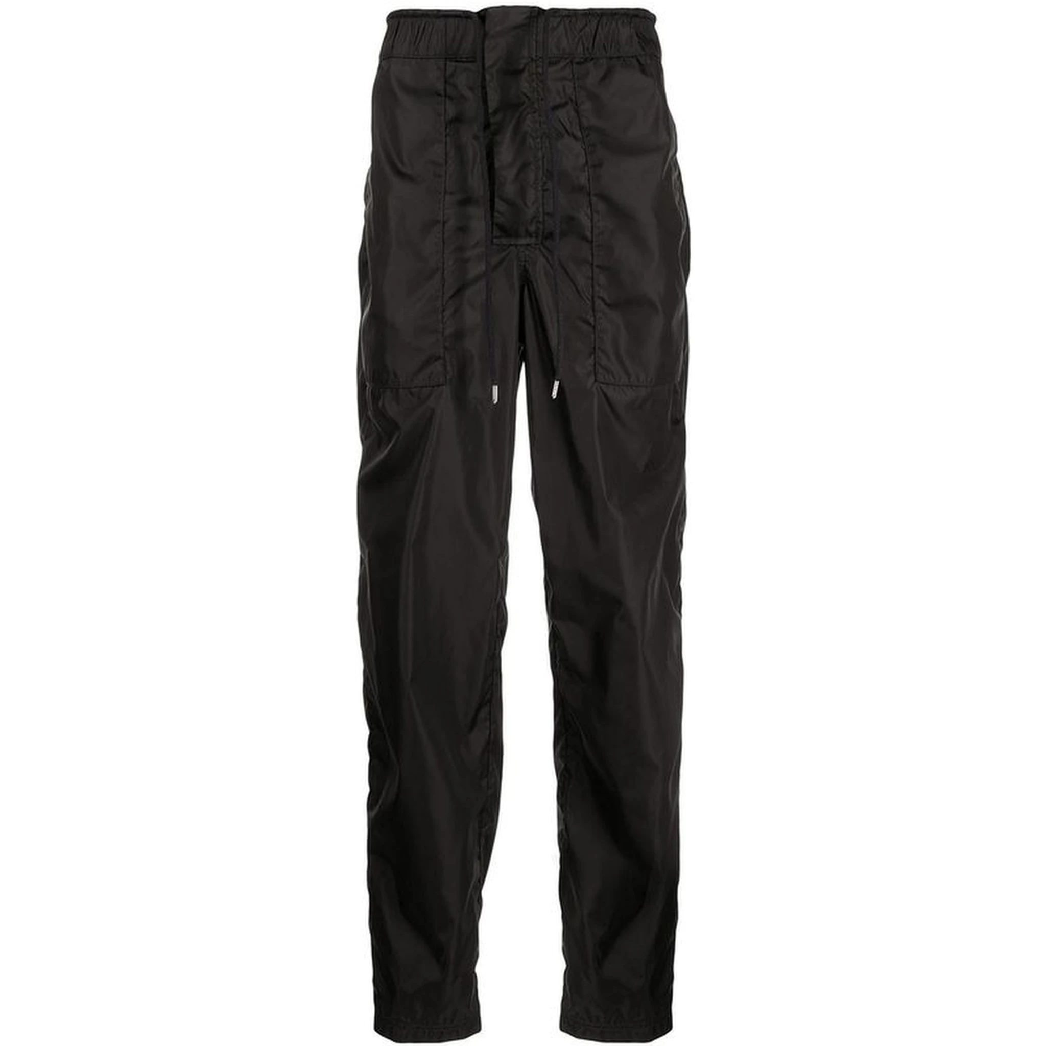Black Polyamide Athletic Pants