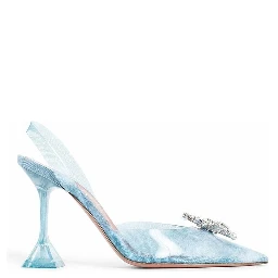 Blue Plexiglass High Heel Pumps