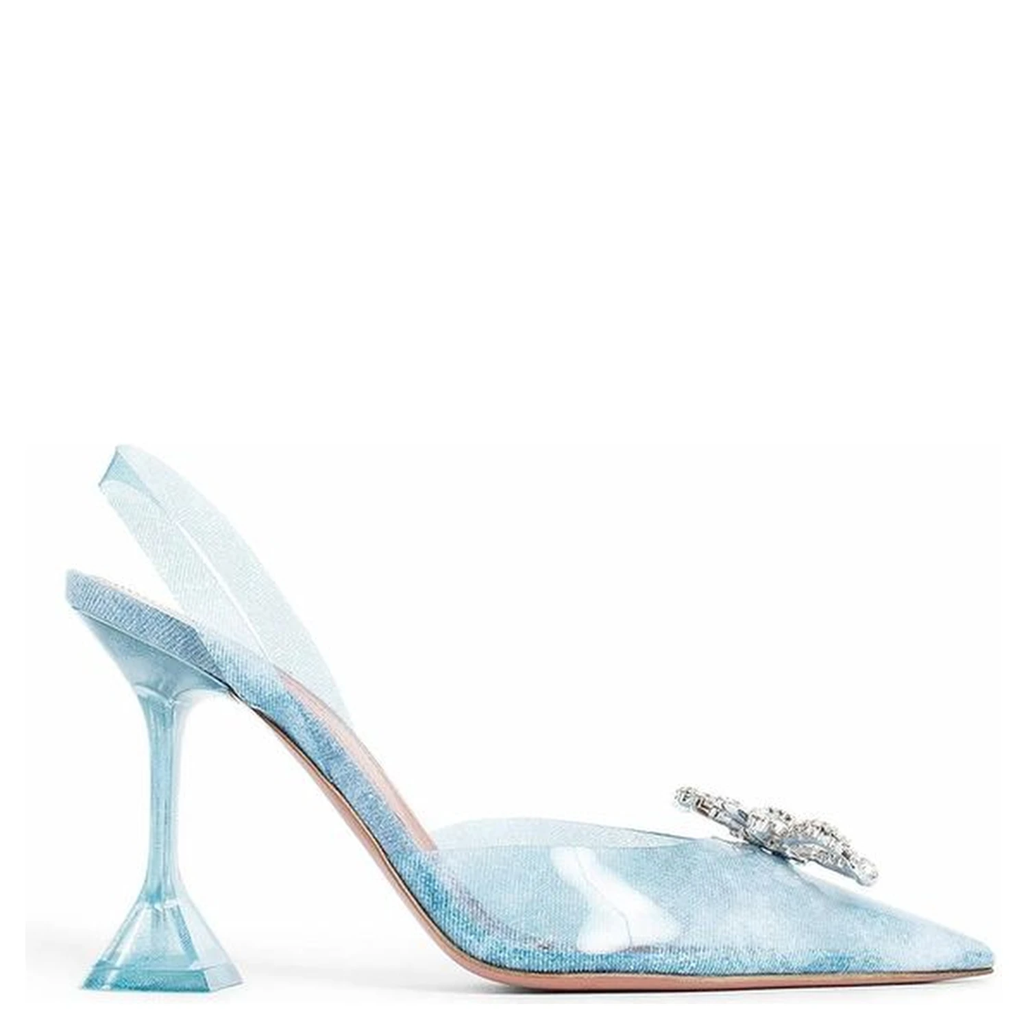 Blue Plexiglass High Heel Pumps