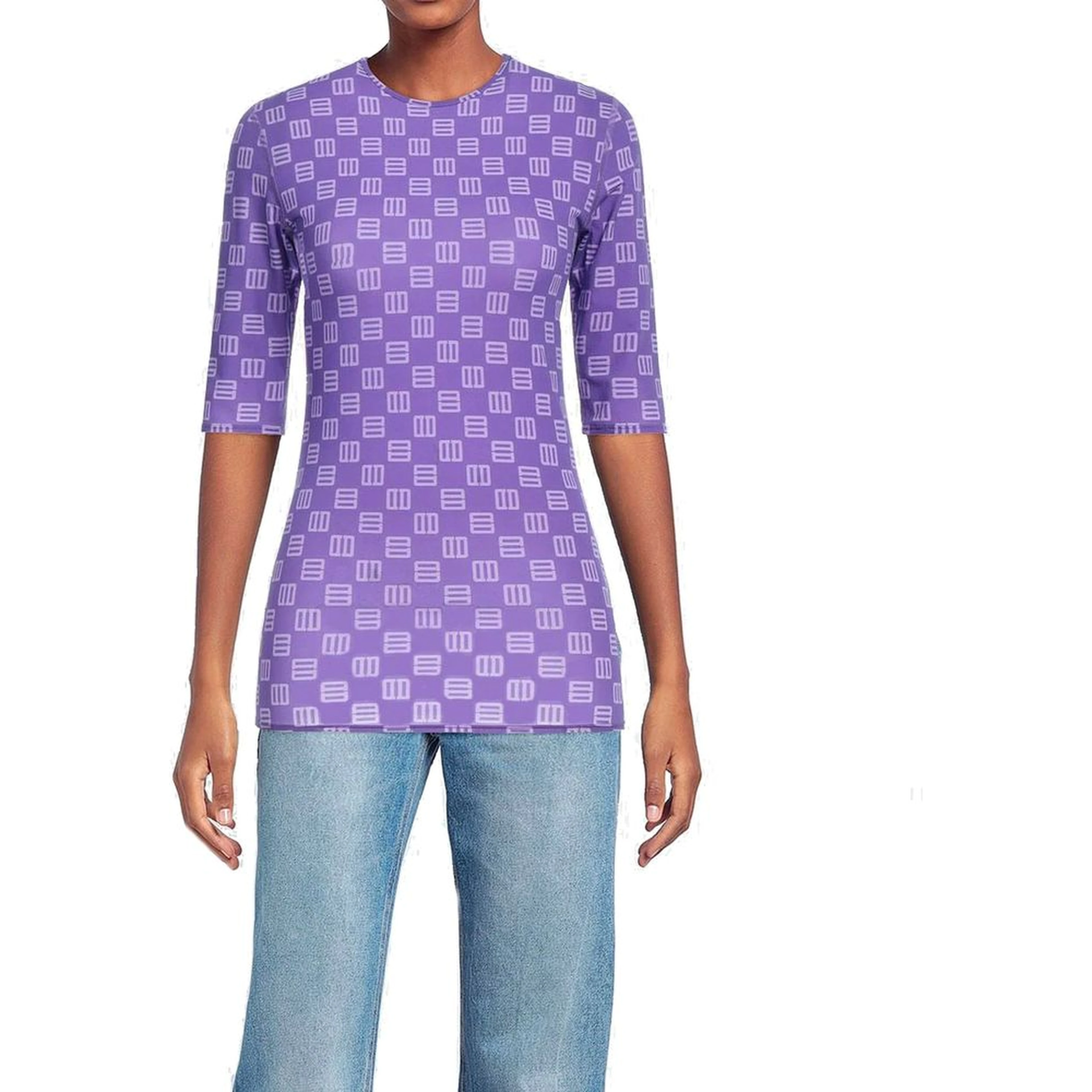 Multicolor Elastane T-Shirt