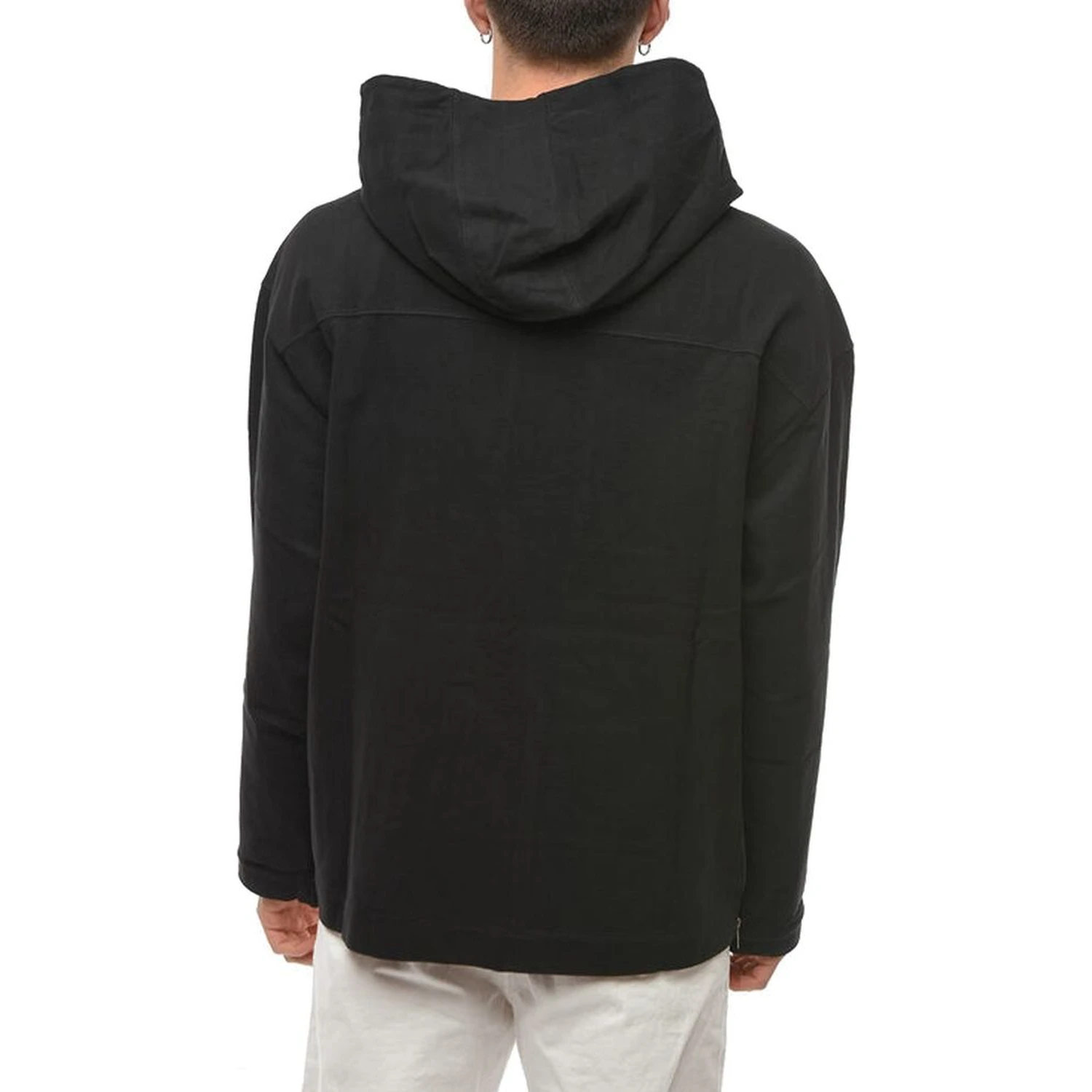 Black Cotton Sweatshirt