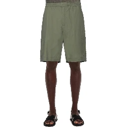 Bicolor Cotton Bermuda Shorts