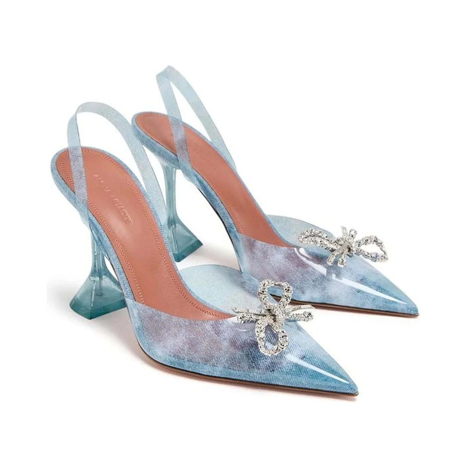 Blue Plexiglass High Heel Pumps