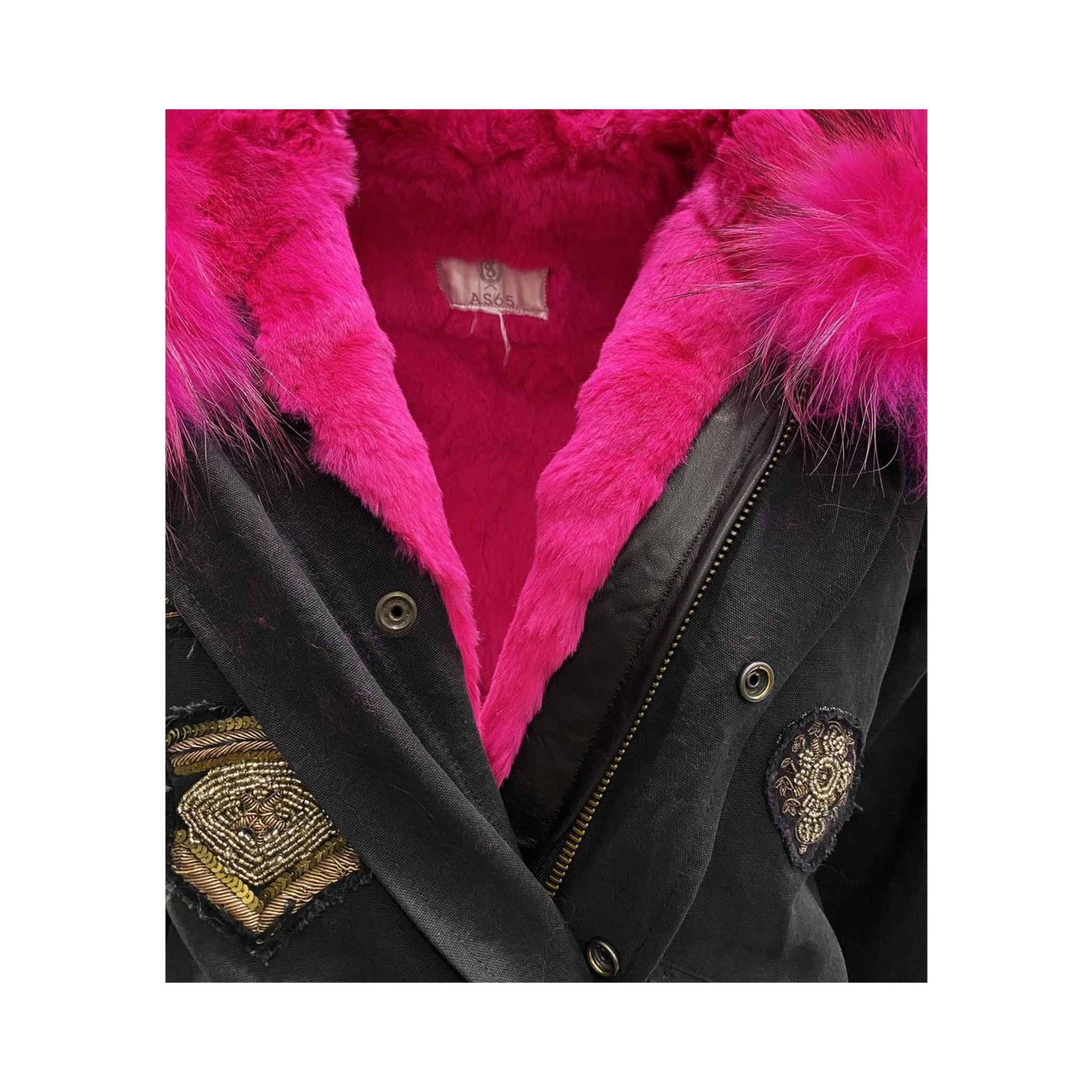 Black Cotton Parka