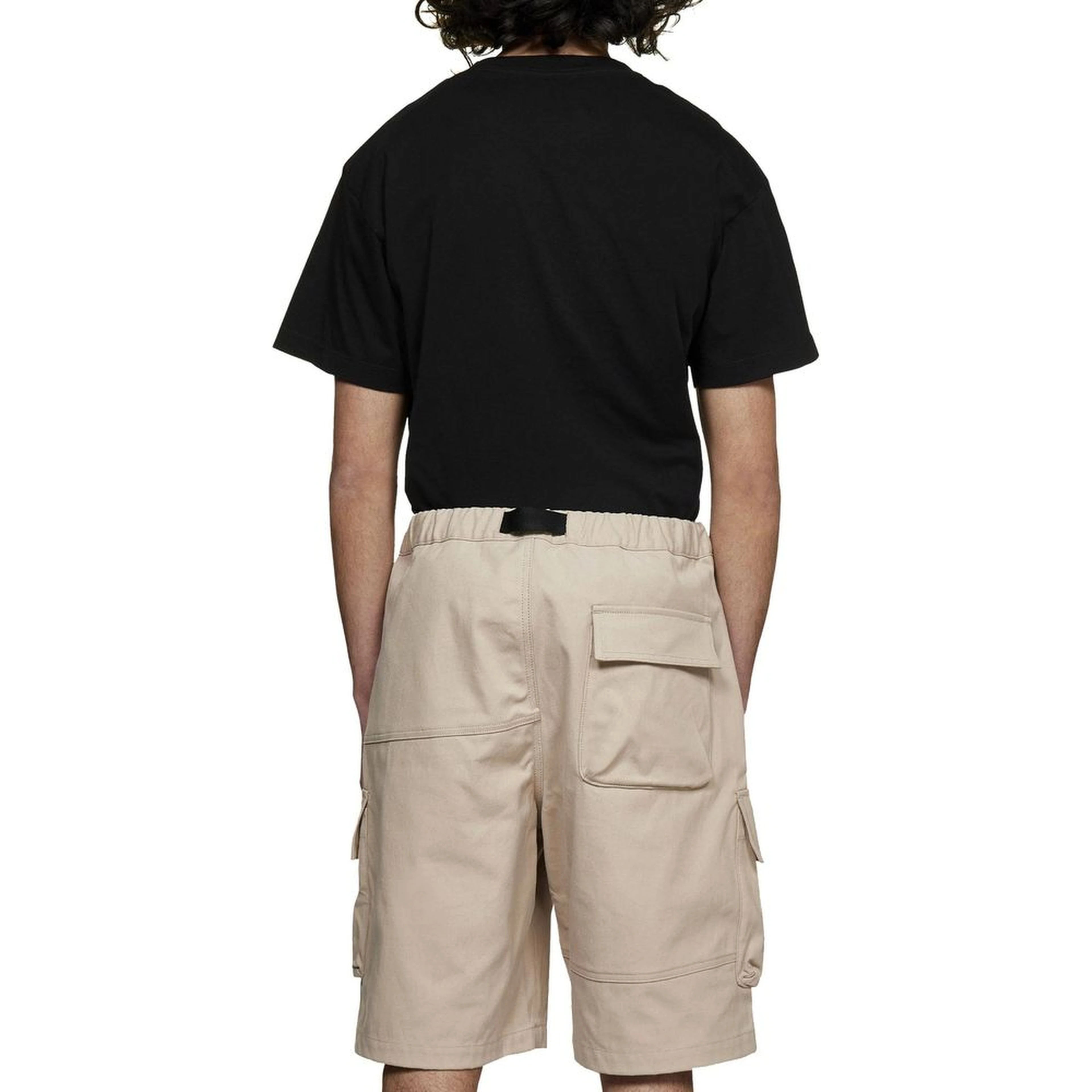 Beige Cotton Bermuda Shorts