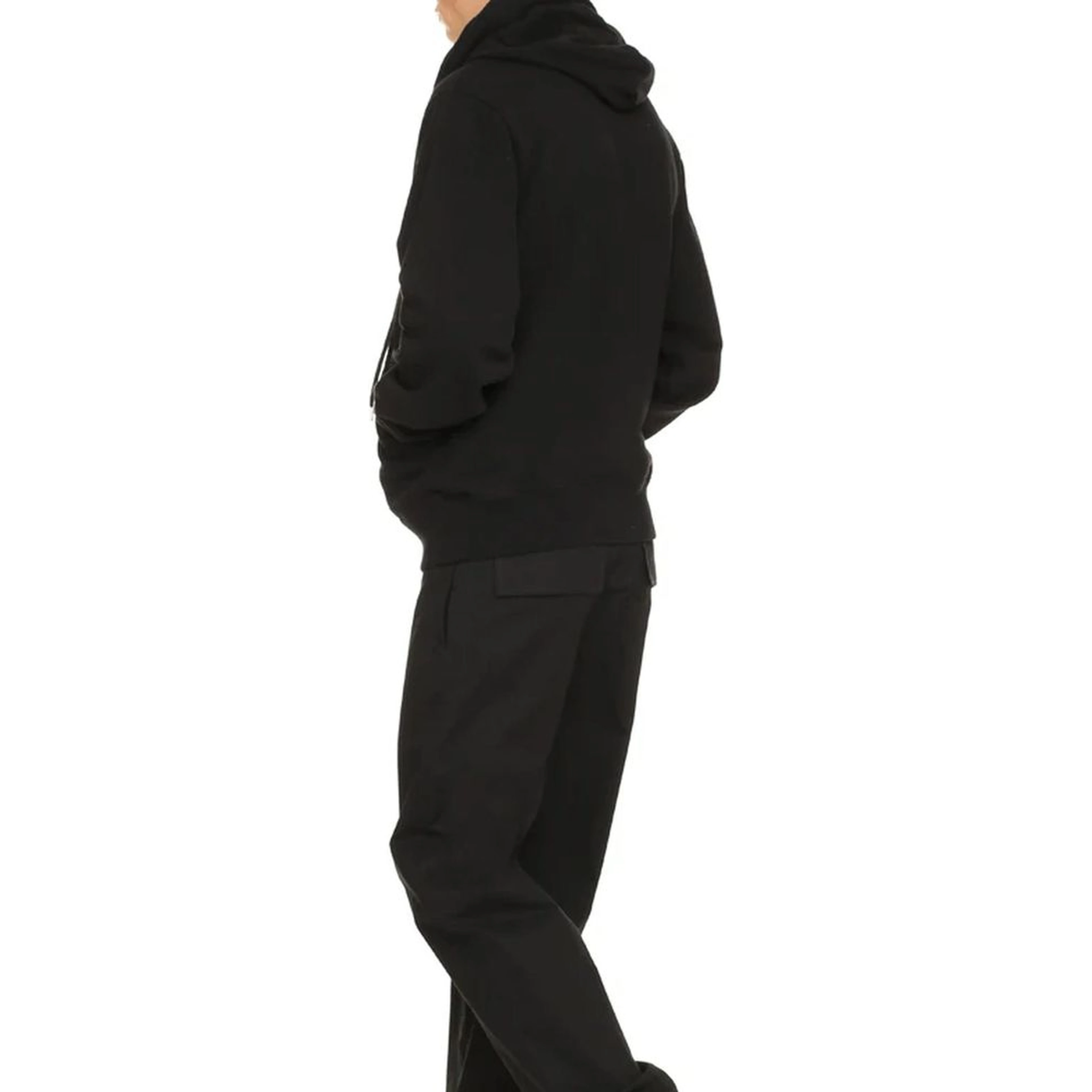 Black Cotton Sweatshirt