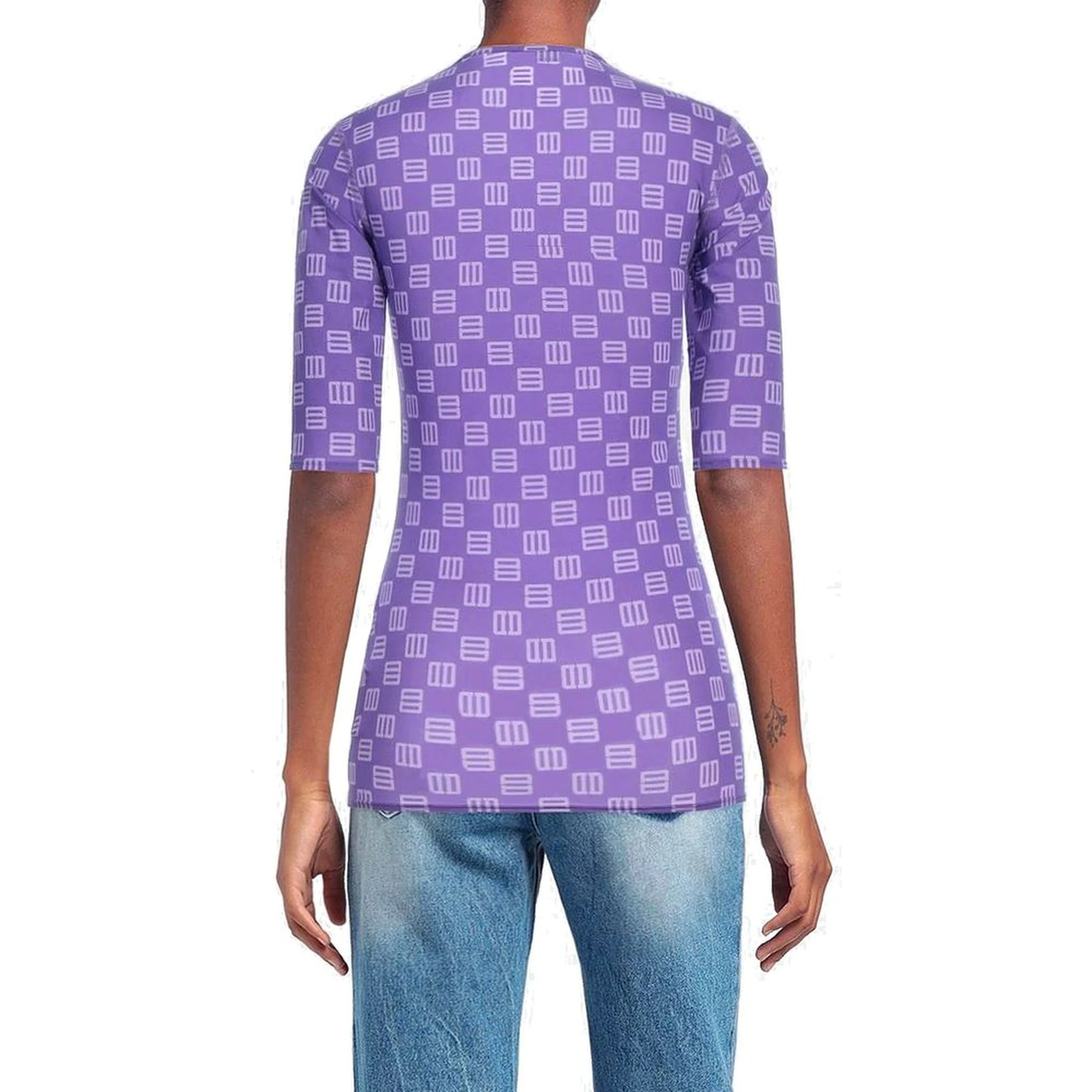 Multicolor Elastane T-Shirt