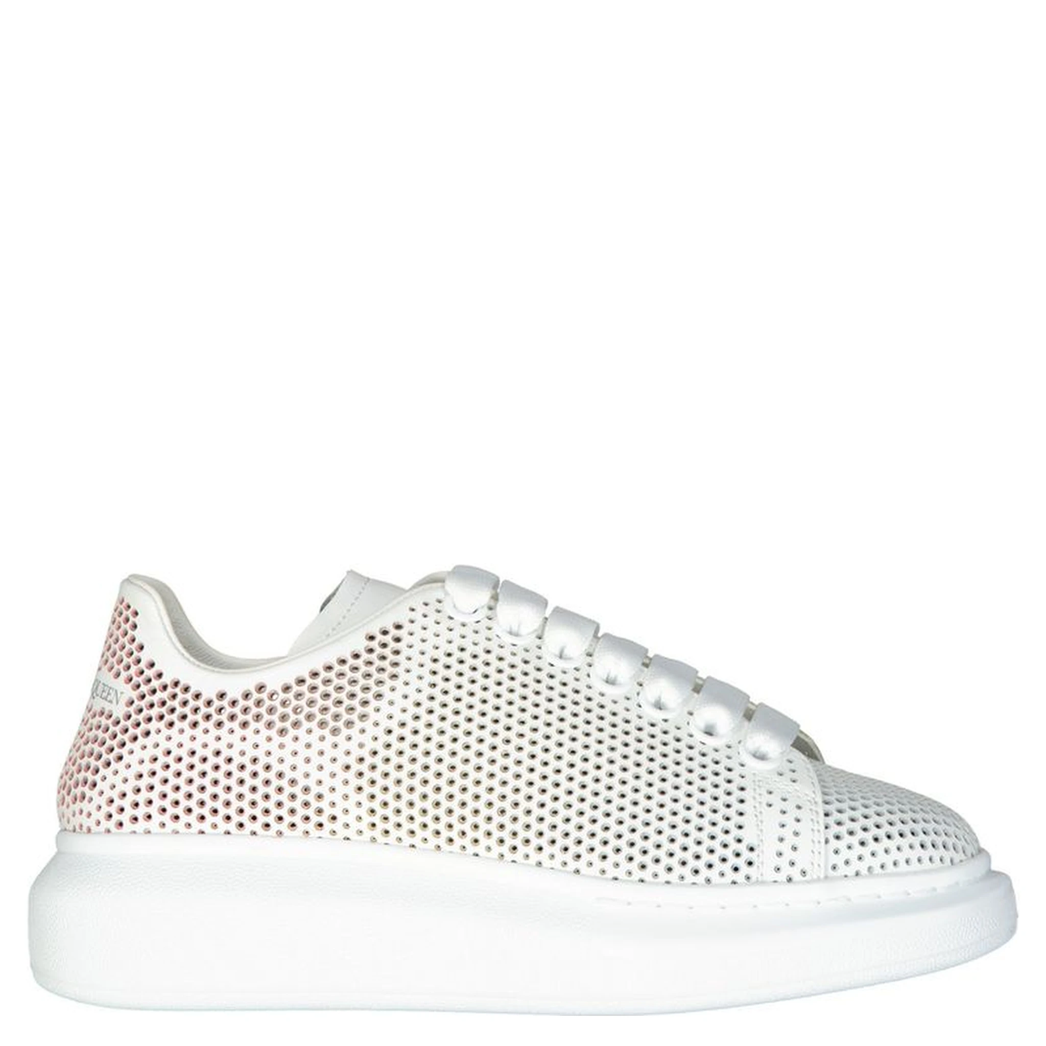 White Calfskin Low Top Sneakers