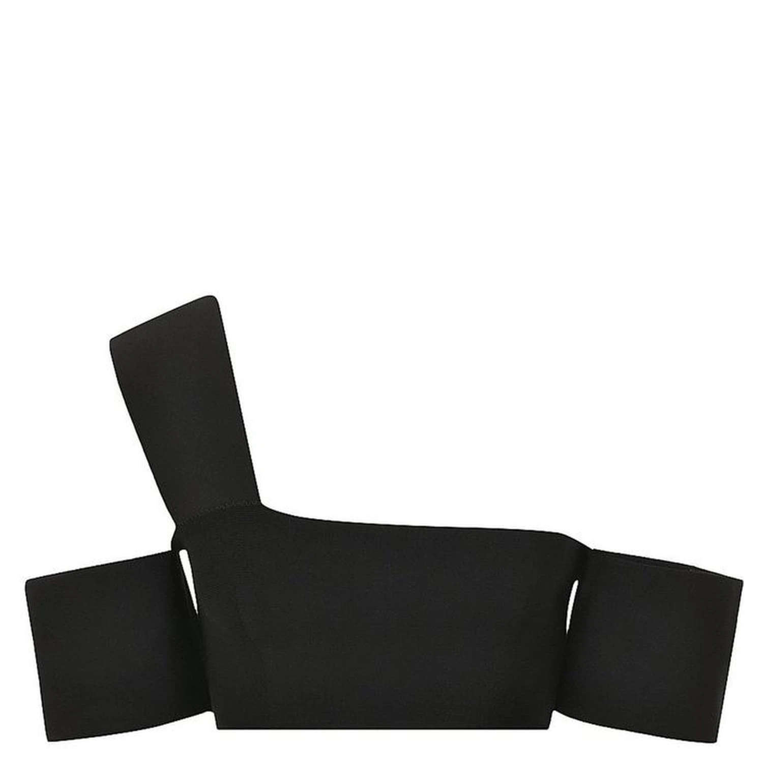 Black Elastane Tank Tops