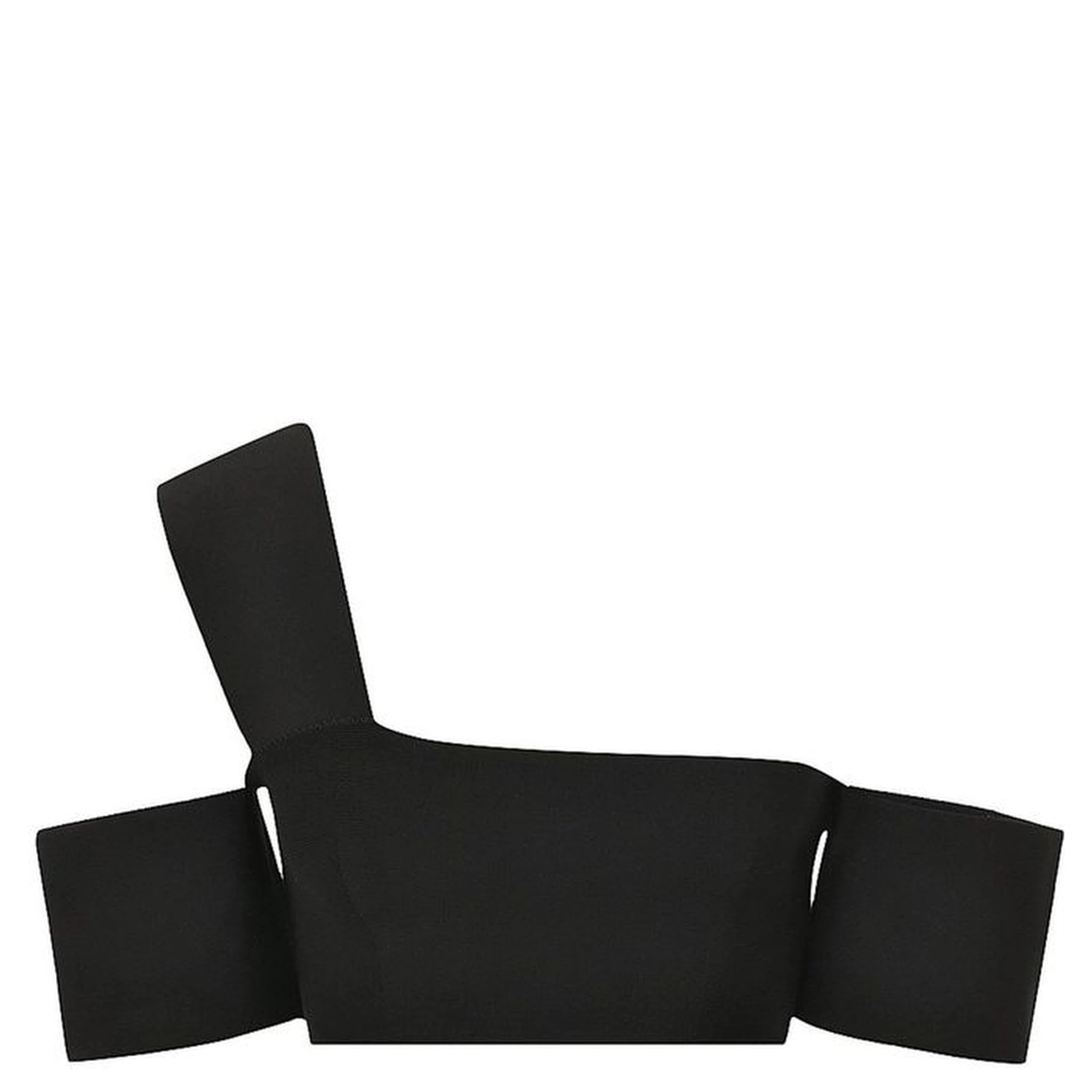 Black Elastane Tank Tops