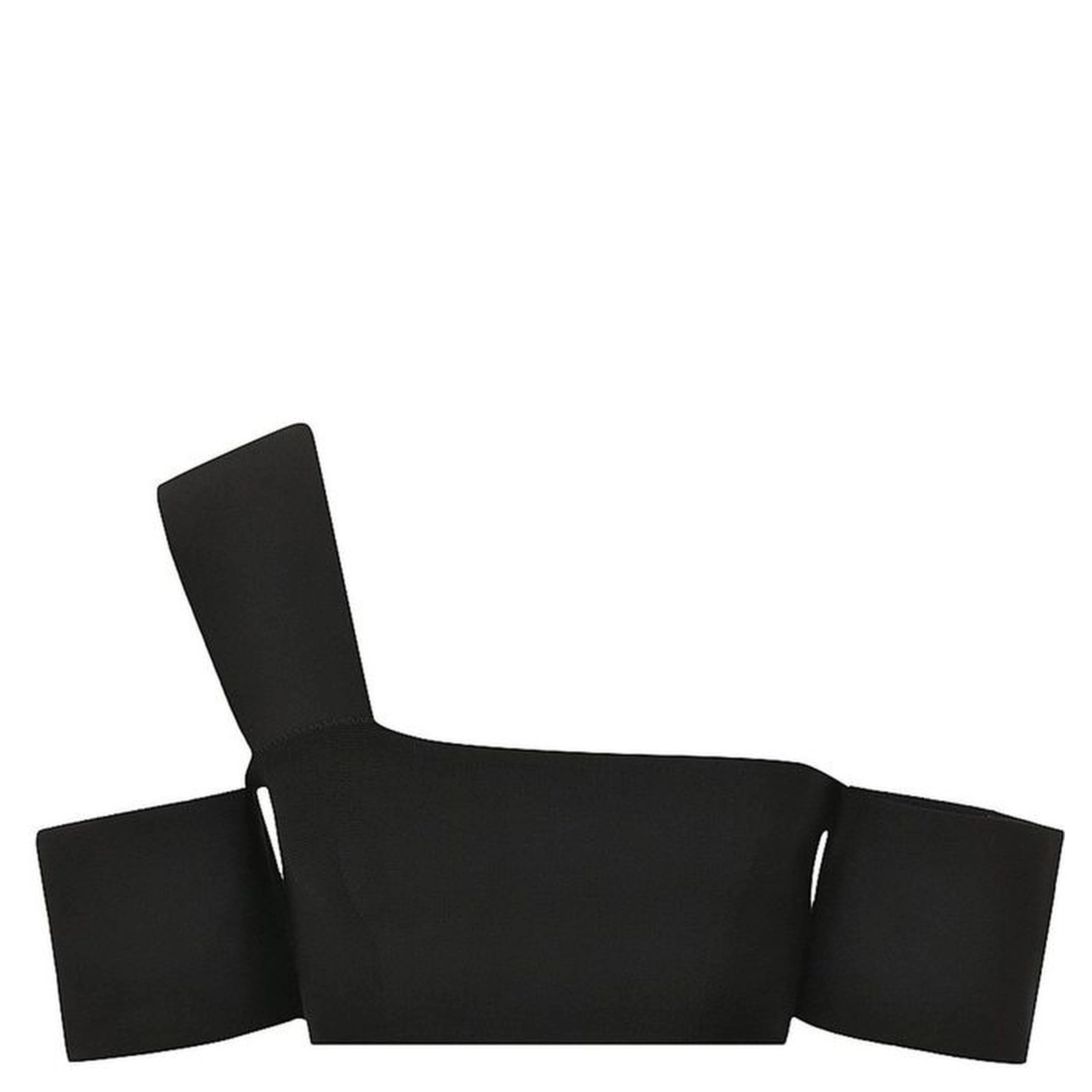 Black Elastane Tank Tops