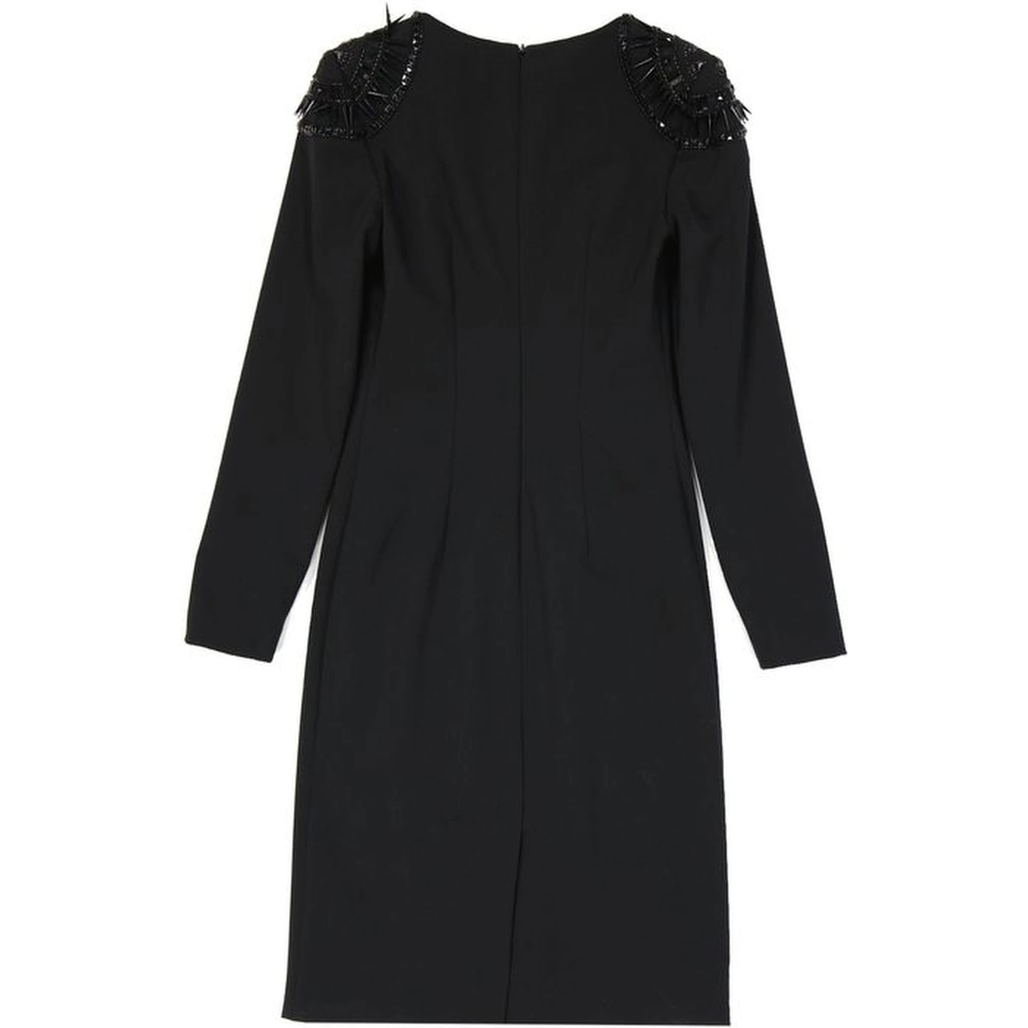 فستان أسود كاجوال من الإيلاستين