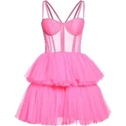Multicolor Cotton Cocktail Dress
