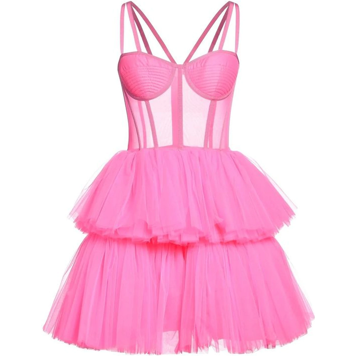Multicolor Cotton Cocktail Dress
