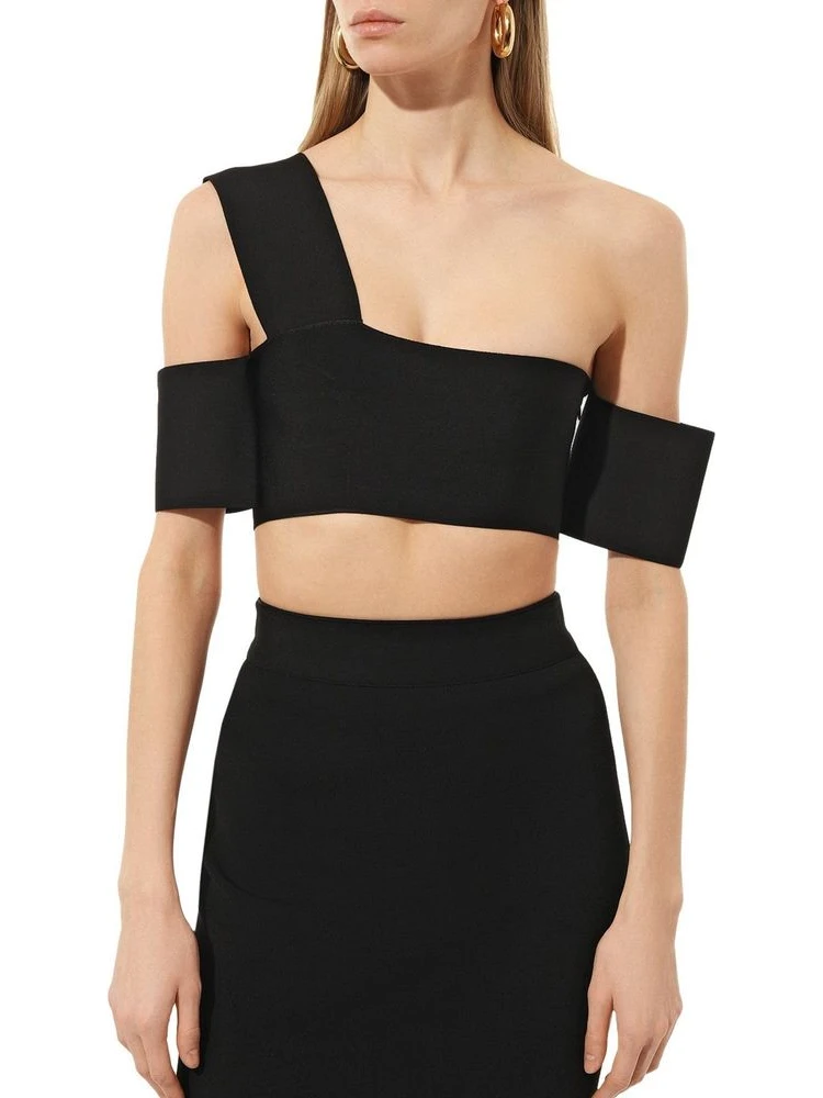 Black Elastane Tank Tops alternative