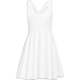 White Cotton Casual Dress
