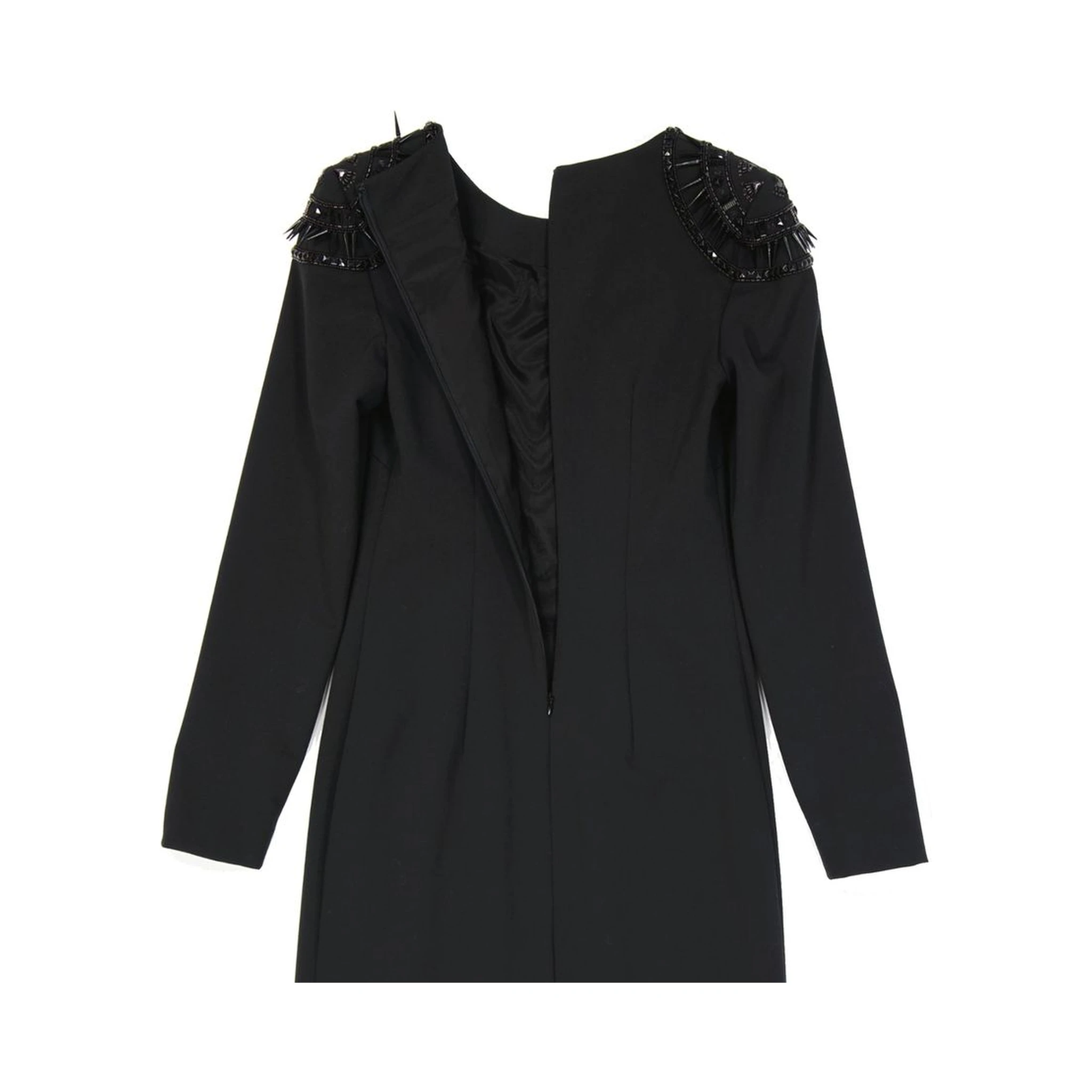 فستان أسود كاجوال من الإيلاستين