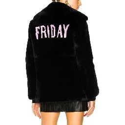 Blue Rabbit Fur Coat