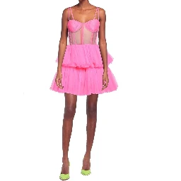 Multicolor Cotton Cocktail Dress