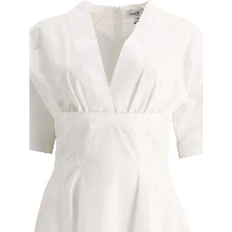 White Cotton Casual Dress