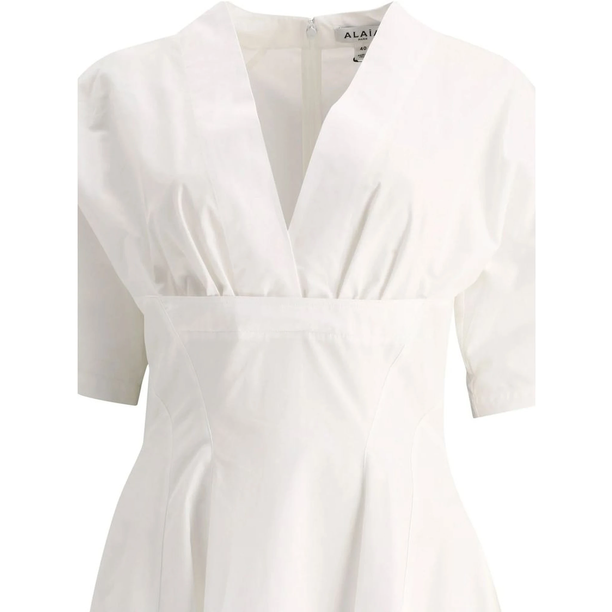 White Cotton Casual Dress
