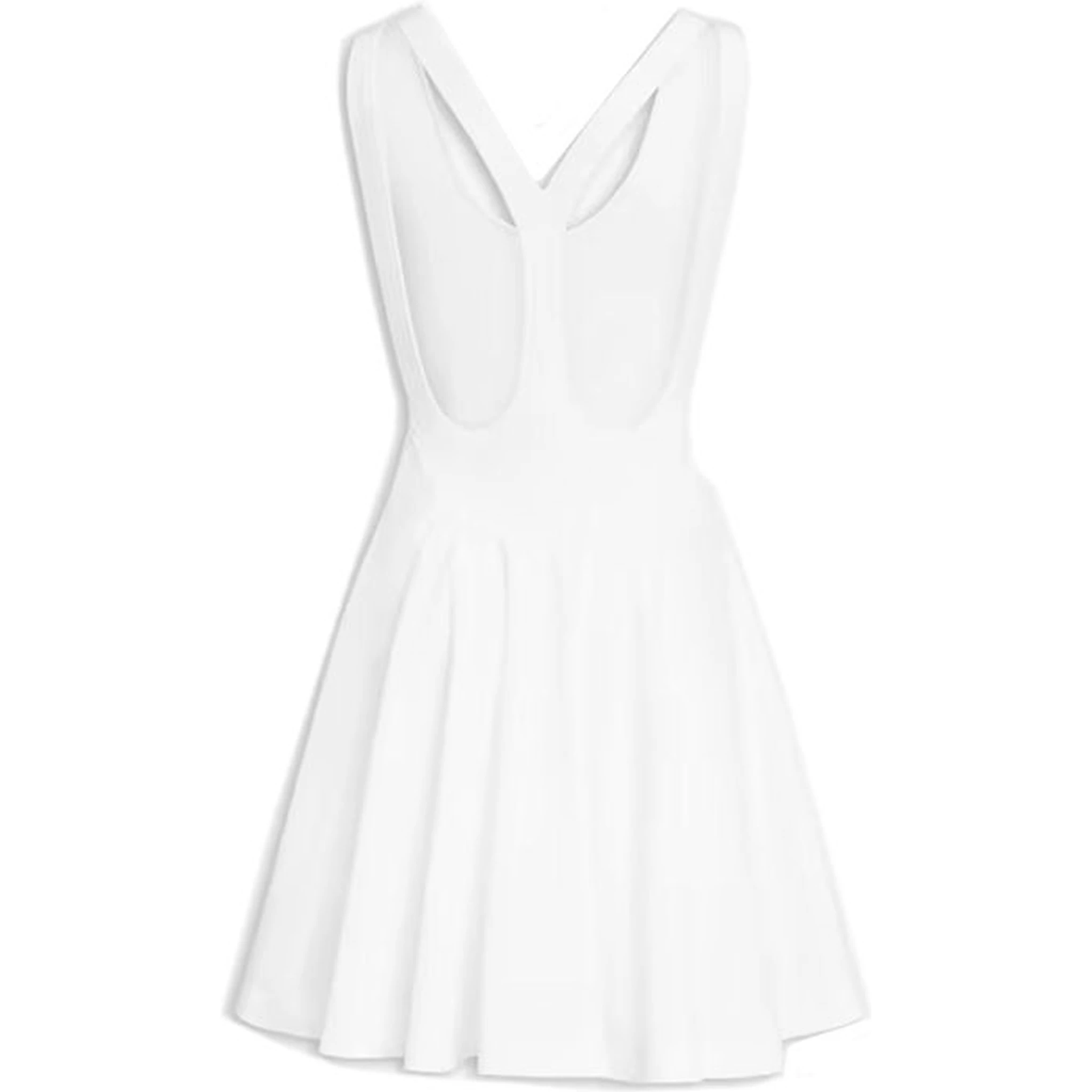 White Cotton Casual Dress