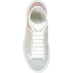 White Calfskin Low Top Sneakers