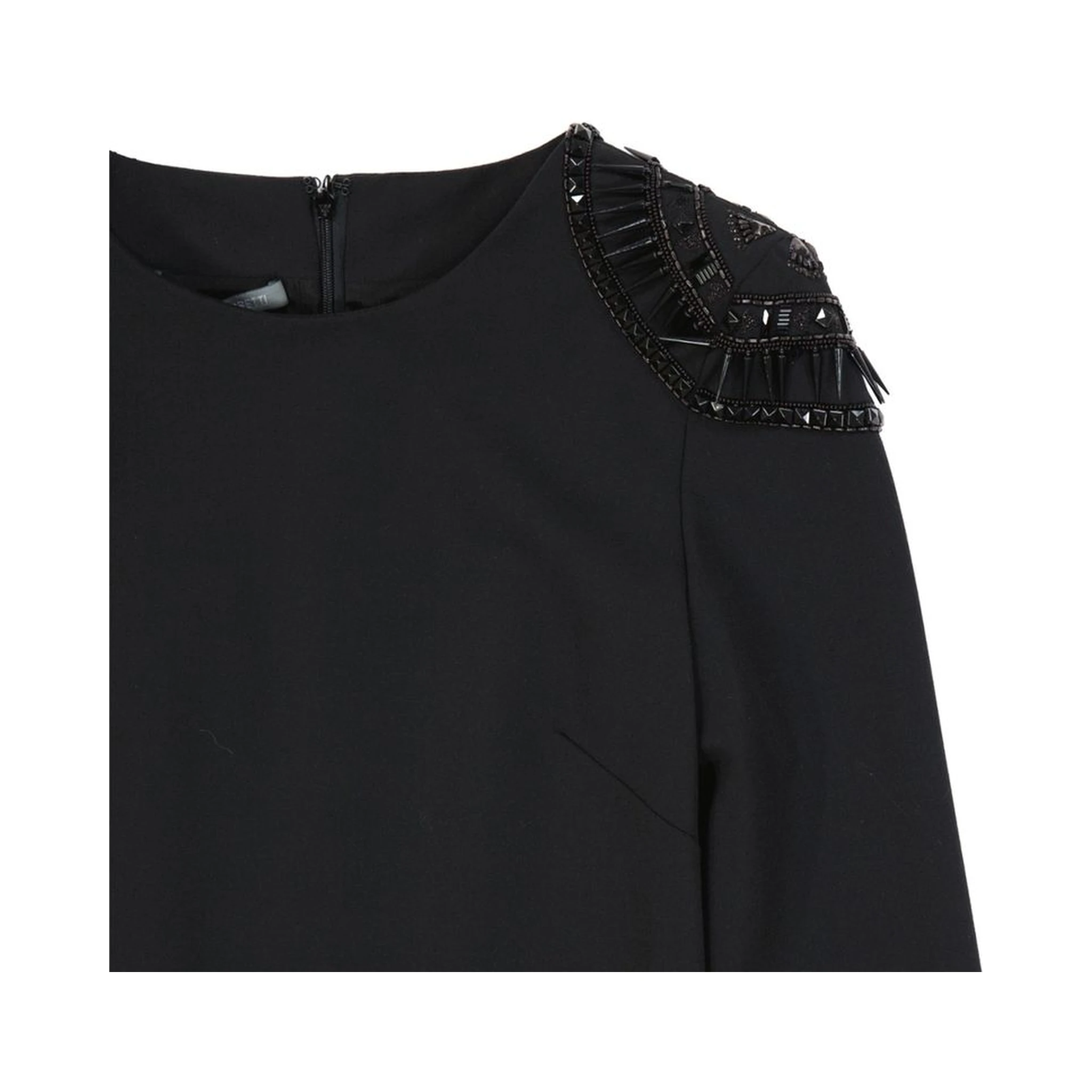 فستان أسود كاجوال من الإيلاستين