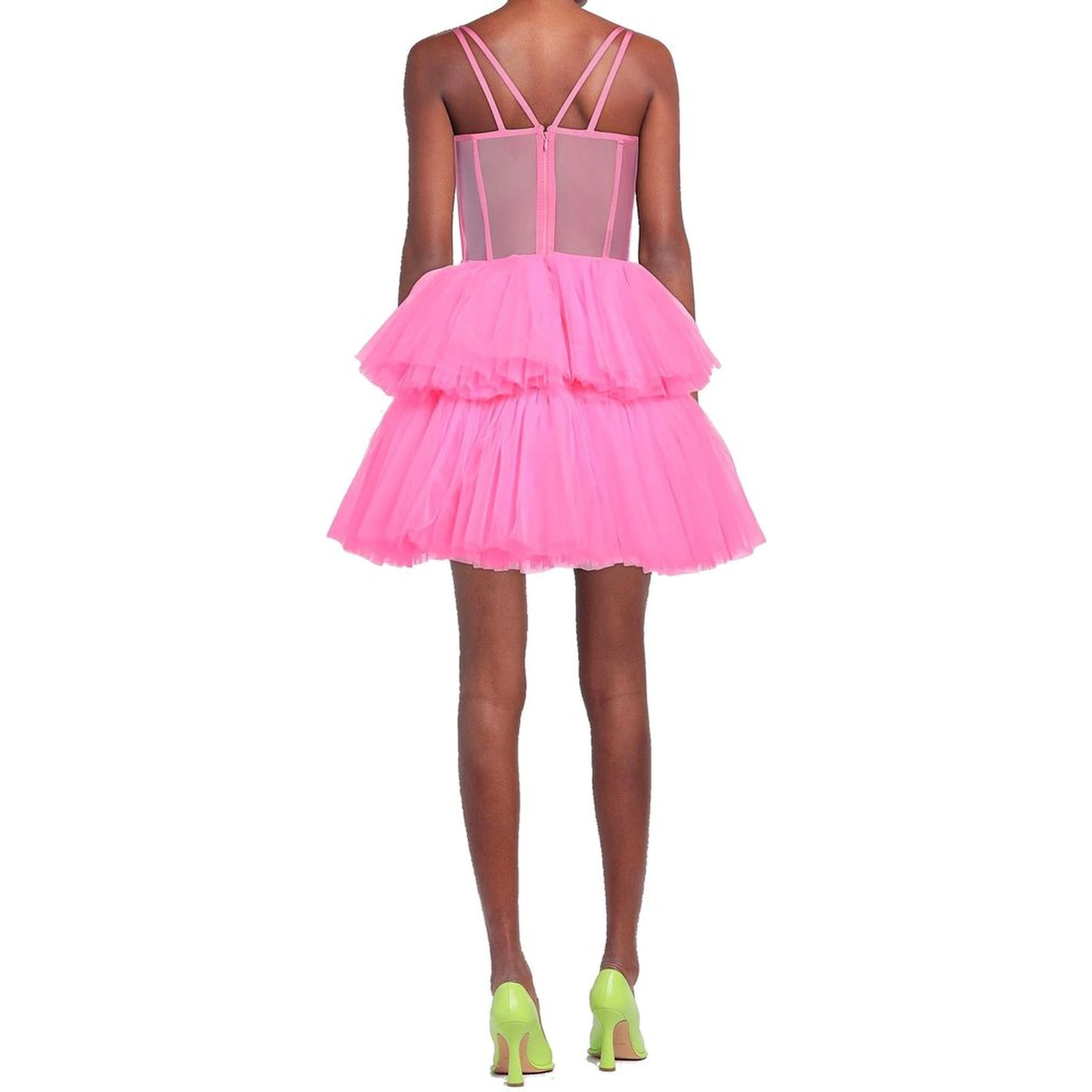Multicolor Cotton Cocktail Dress