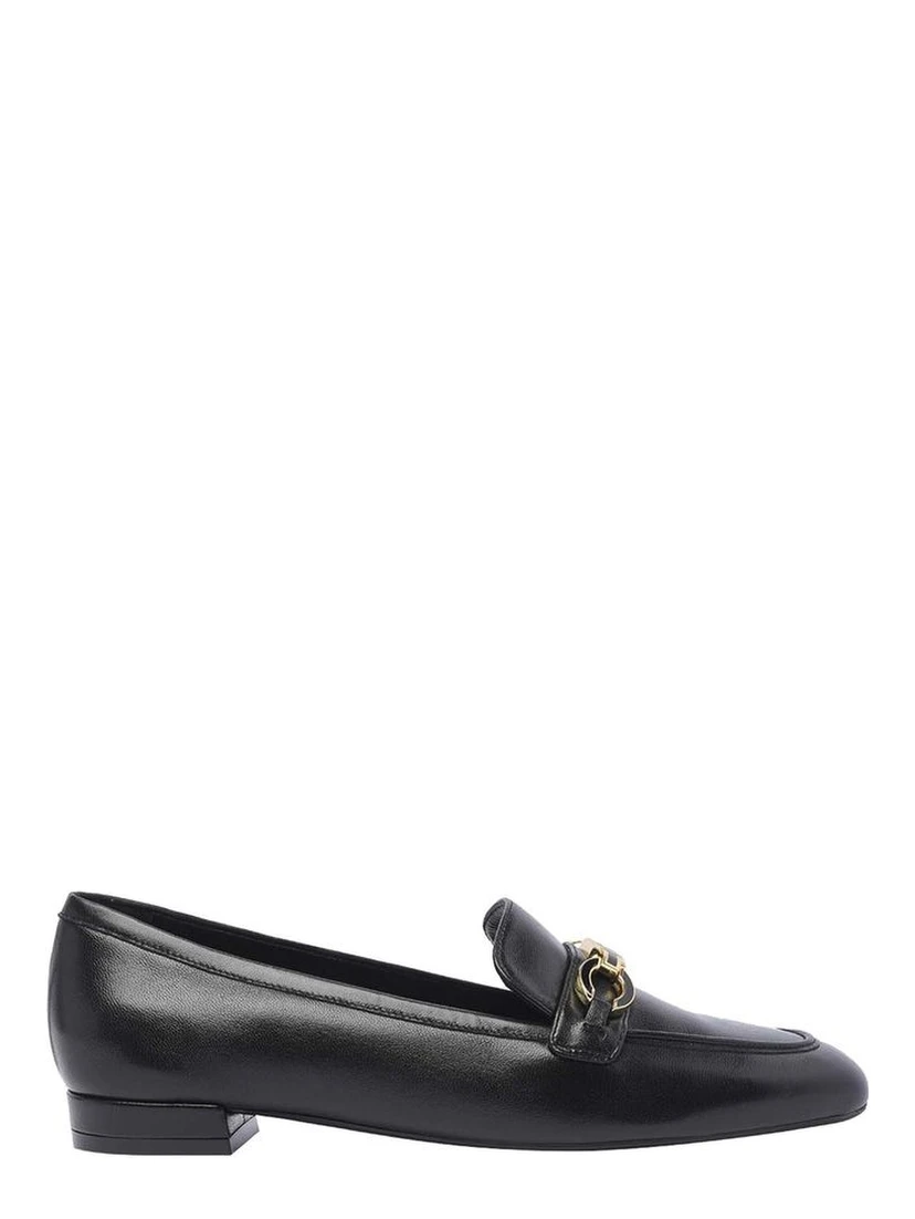 Black Calfskin Slip-On Loafers