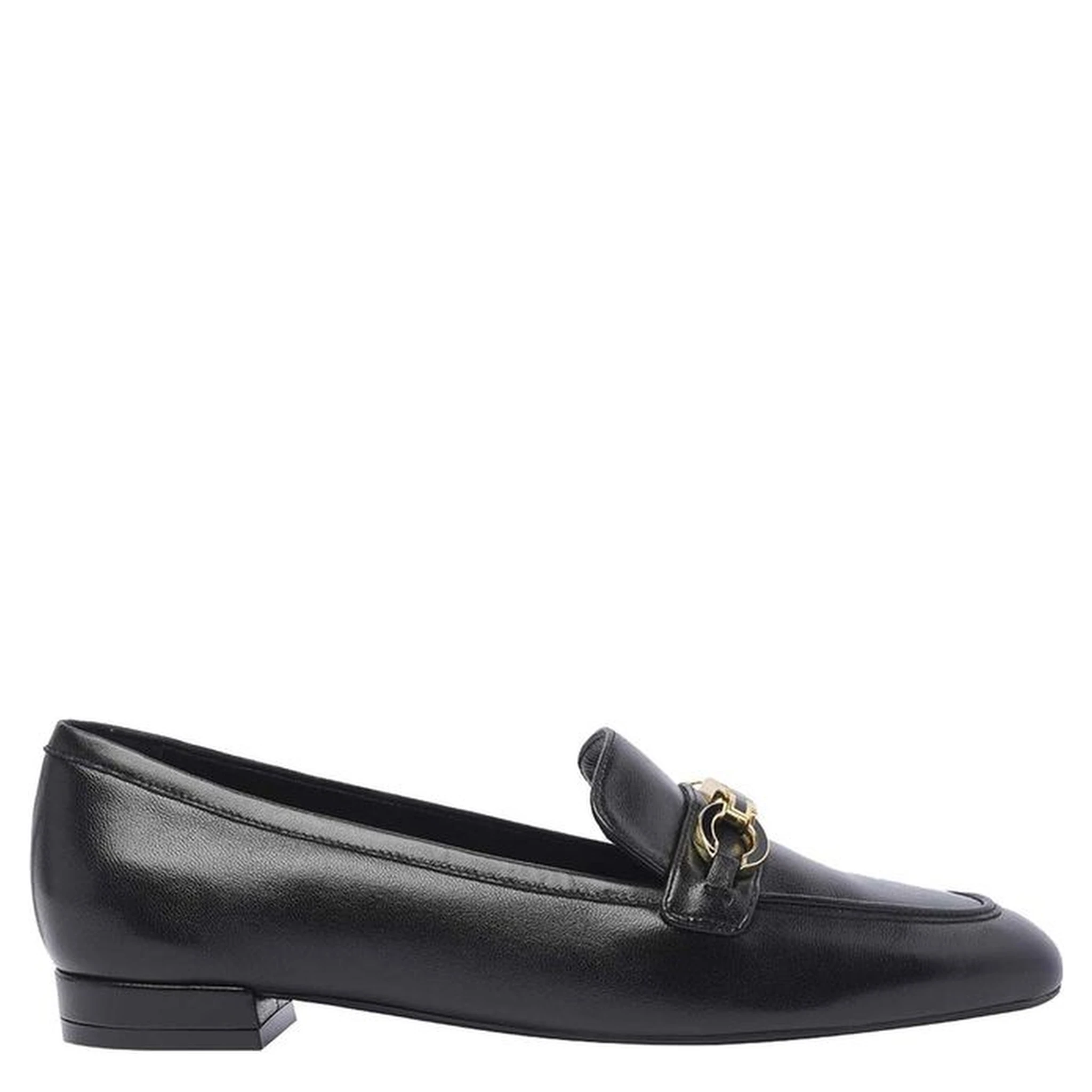 Black Calfskin Slip-On Loafers