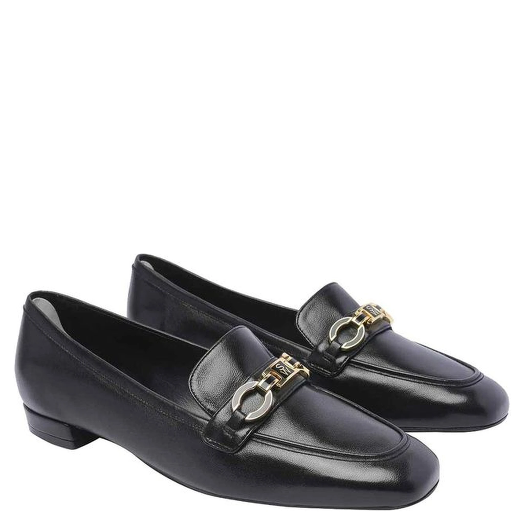 Black Calfskin Slip-On Loafers