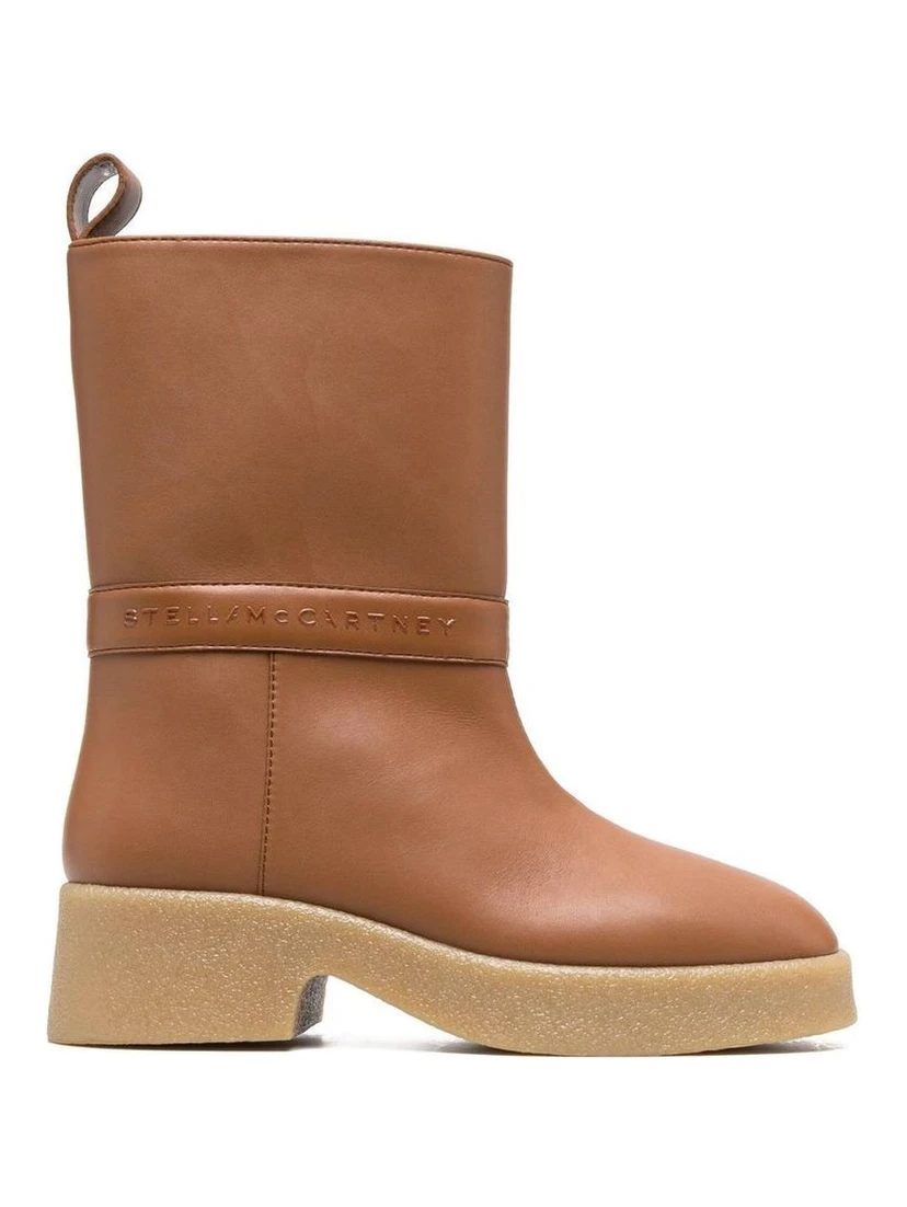 Brown Polyethylene Rain Boots