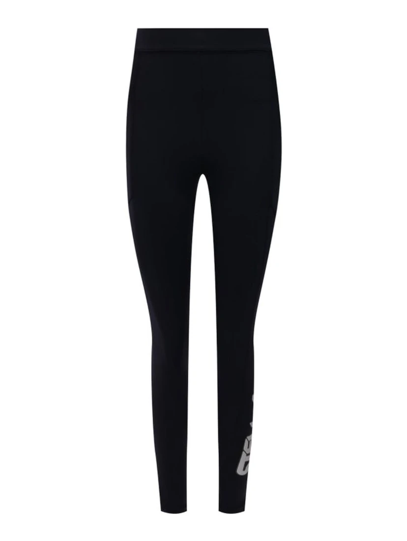 Blue Polyamide Athletic Pants