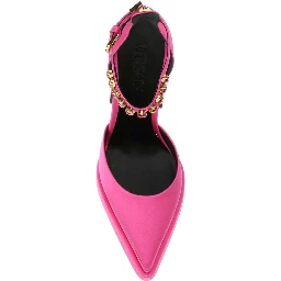 Multicolor Satin Platform Pumps