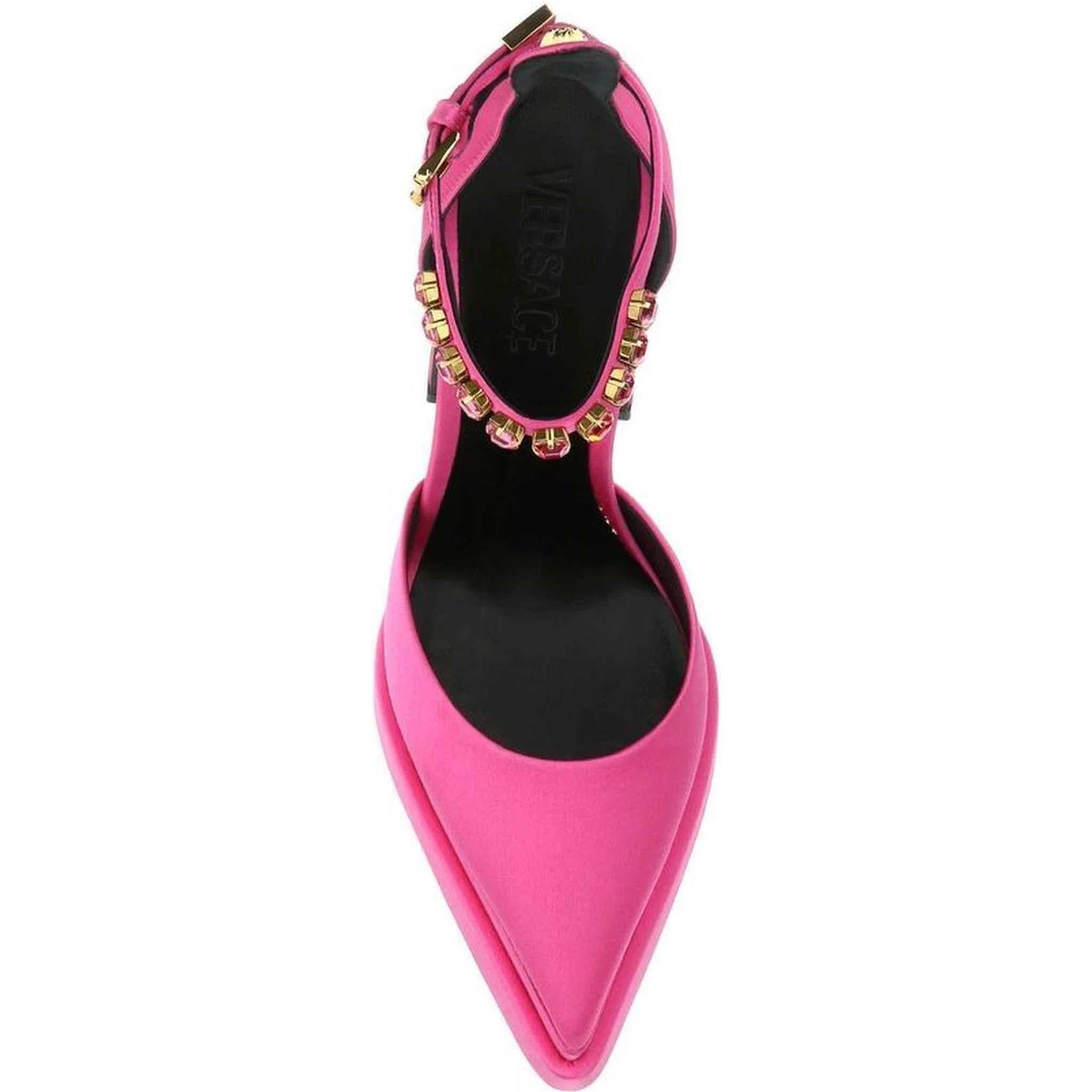 Multicolor Satin Platform Pumps