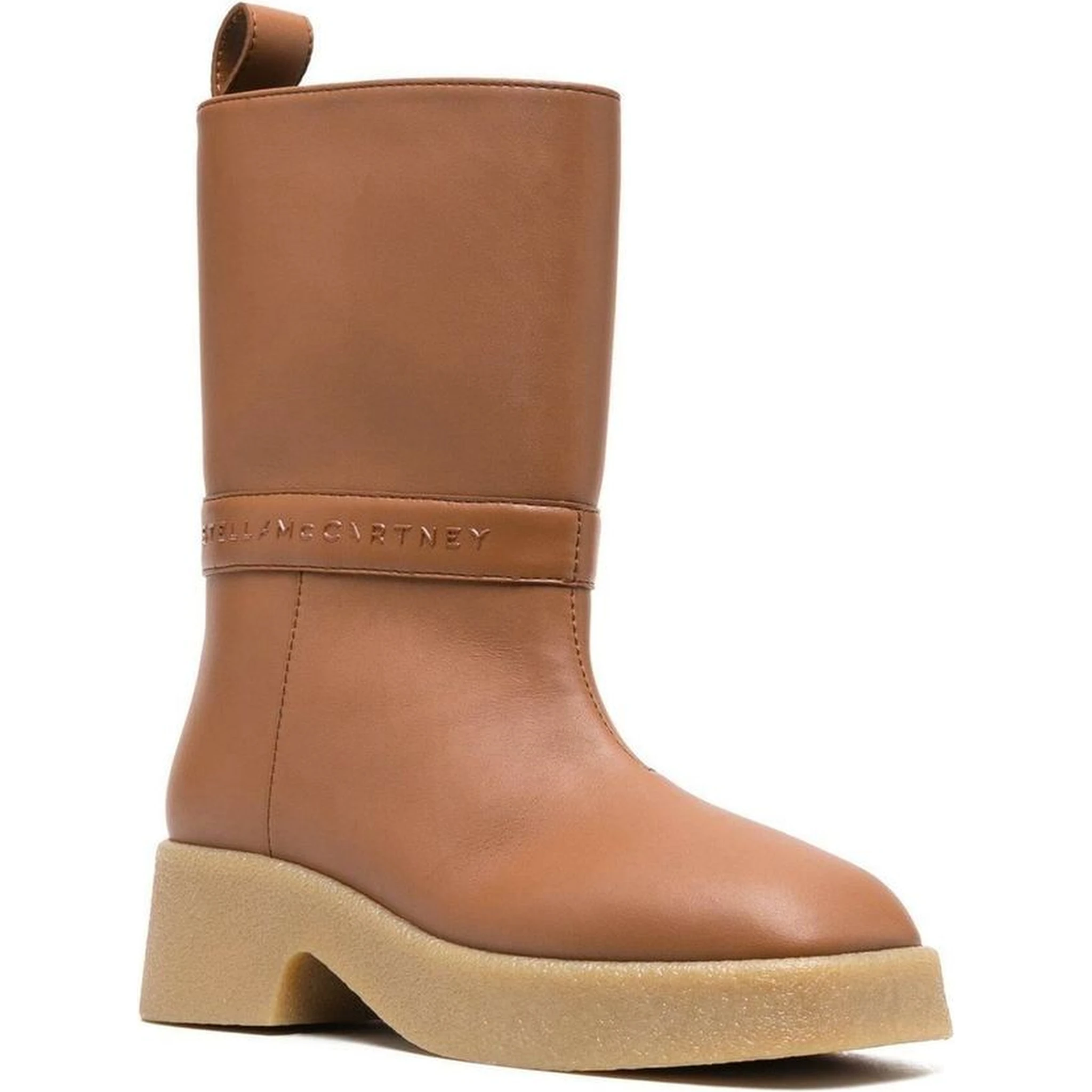 Brown Polyethylene Rain Boots