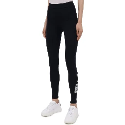 Blue Polyamide Athletic Pants