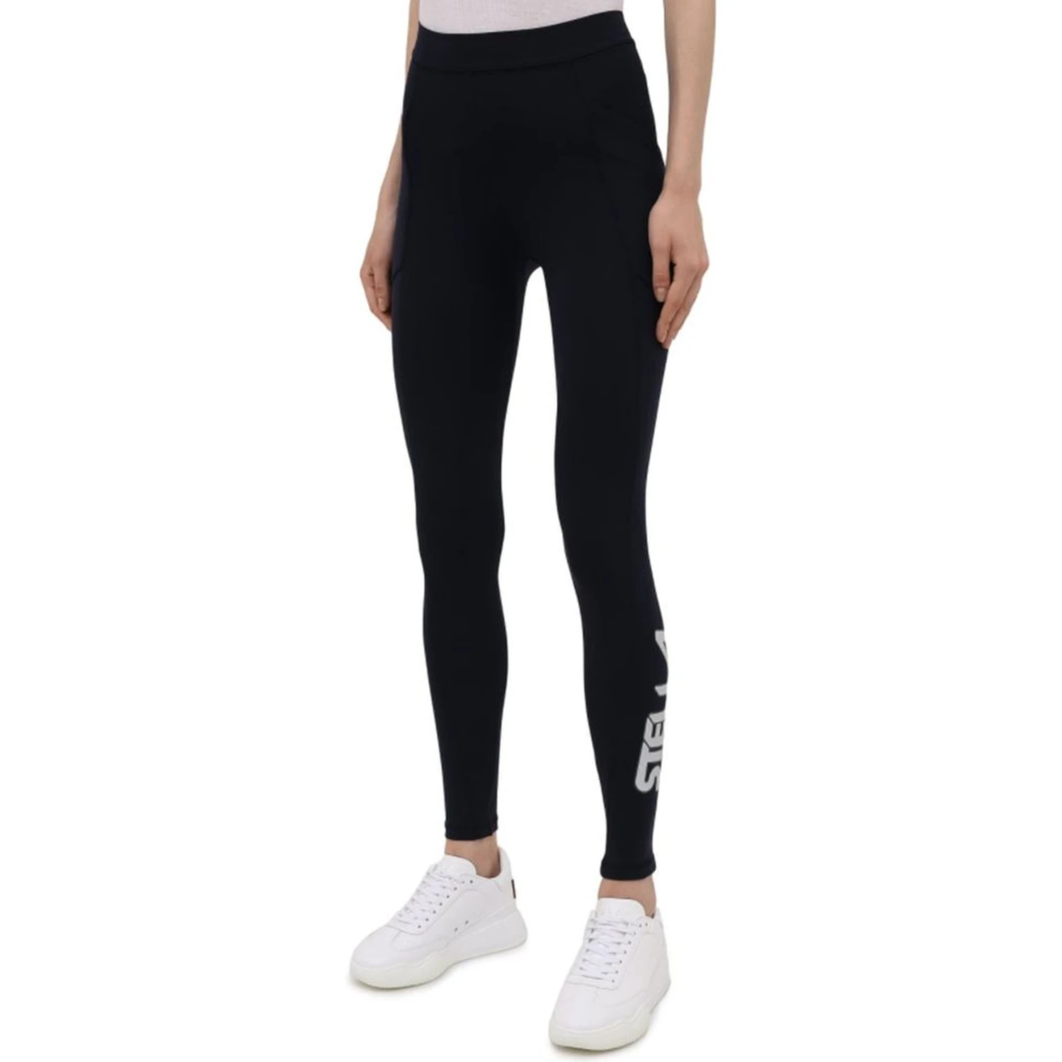 Blue Polyamide Athletic Pants