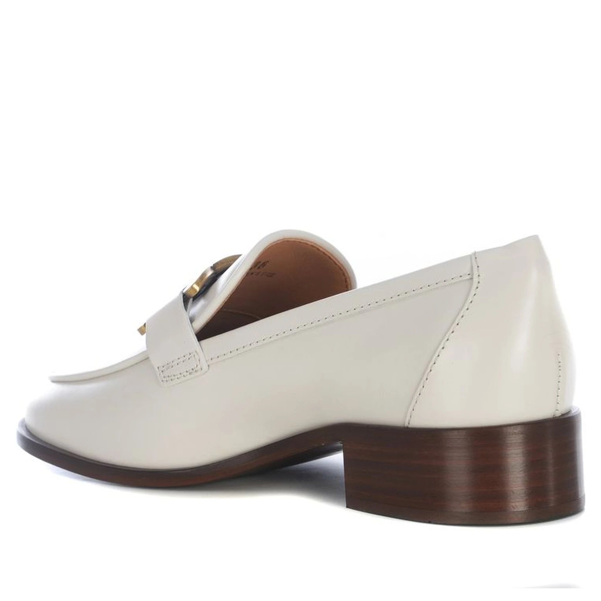 White Calfskin Slip-On Loafers