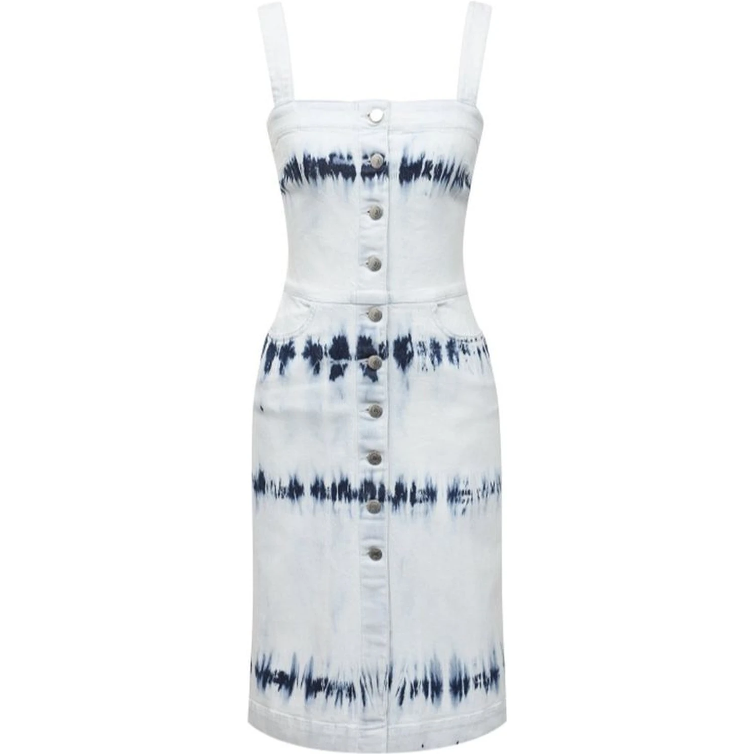 Blue Polyester Casual Dress