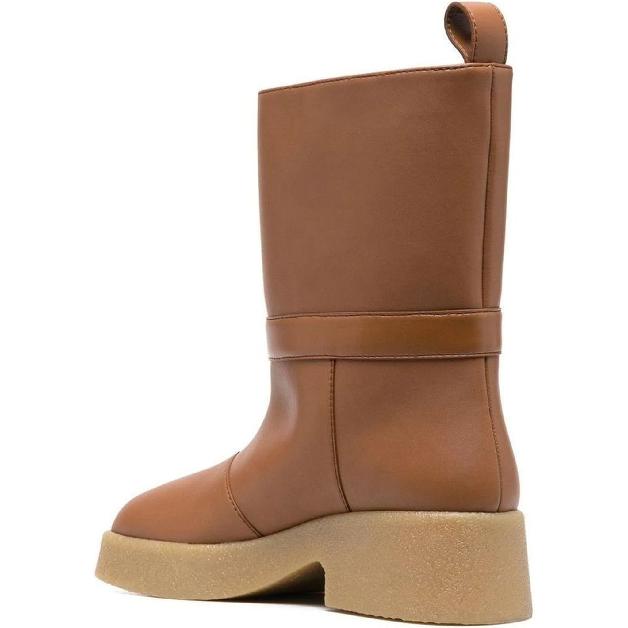 Brown Polyethylene Rain Boots