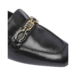 Black Calfskin Slip-On Loafers