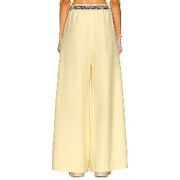 Bicolor Wool Casual Pants