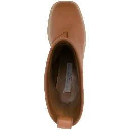 Brown Polyethylene Rain Boots